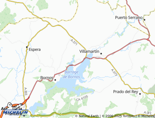 MICHELIN-Landkarte Coto de Bornos - ViaMichelin