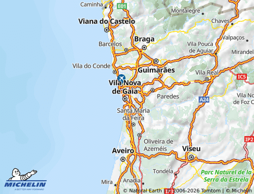 Mapa MICHELIN Porto - ViaMichelin