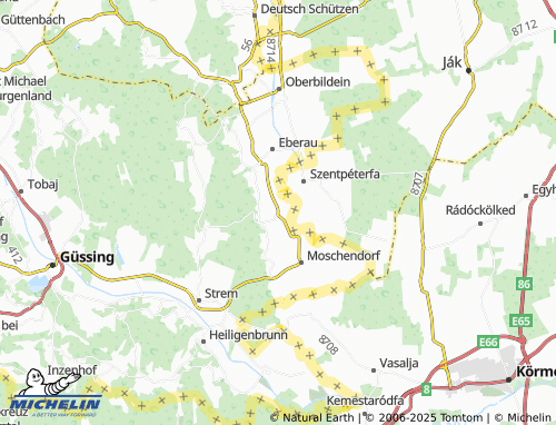 MICHELIN Gaas map - ViaMichelin