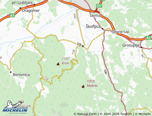 Mapa MICHELIN Iška vas - ViaMichelin