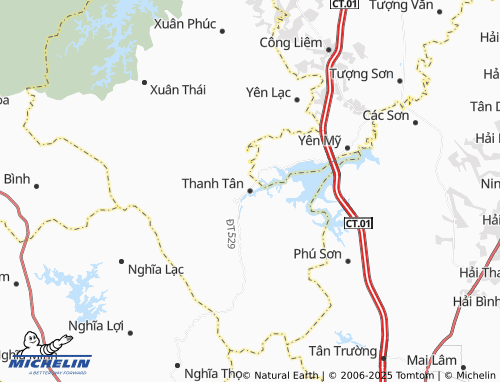 MICHELIN-Landkarte Thanh Tân - ViaMichelin