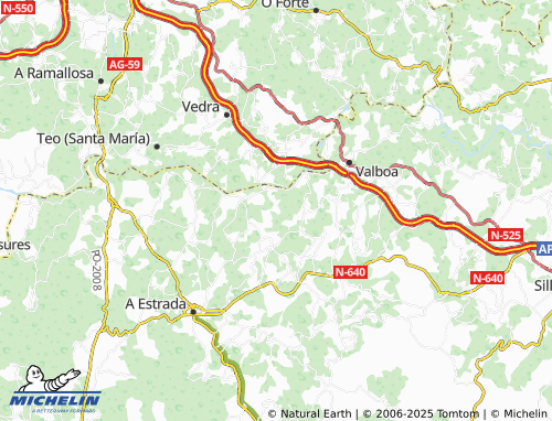 MICHELIN-Landkarte O Pazo - ViaMichelin
