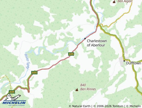 Carte MICHELIN Daugh of Kinermony - ViaMichelin
