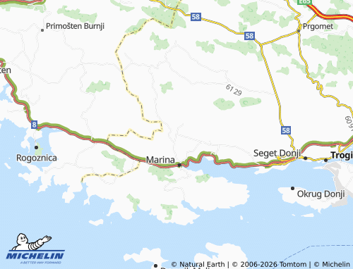 Mapa MICHELIN Gustirna - ViaMichelin