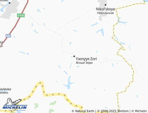 MICHELIN Yasnyye Zori map - ViaMichelin