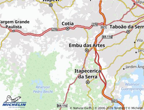 Mapa MICHELIN Caminho do Índio - ViaMichelin