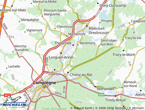 MICHELIN Le Plessis-Brion map - ViaMichelin