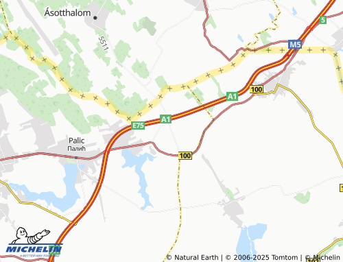 MICHELIN Bački Vinogradi map - ViaMichelin