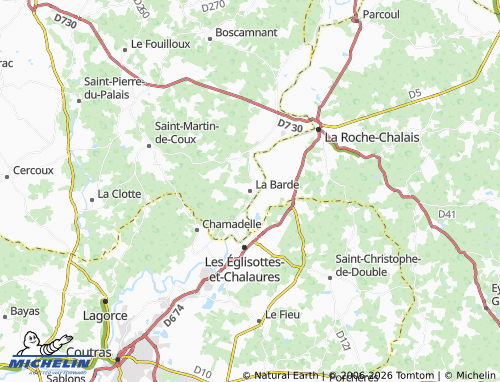 Mapa MICHELIN La Barde - ViaMichelin