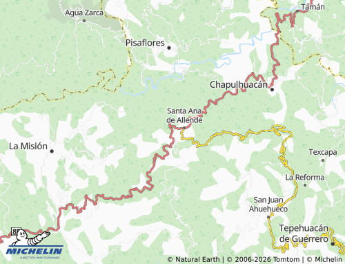 Carte MICHELIN Zacate Grande - ViaMichelin