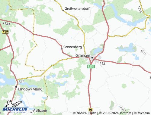 MICHELIN Schönermark map - ViaMichelin