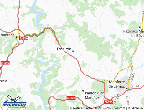 Carte MICHELIN Licín (Santalla) - ViaMichelin