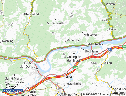 Mapa MICHELIN Marbach an der Donau - ViaMichelin