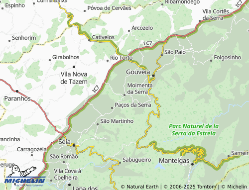 MICHELIN Moimenta da Serra map - ViaMichelin