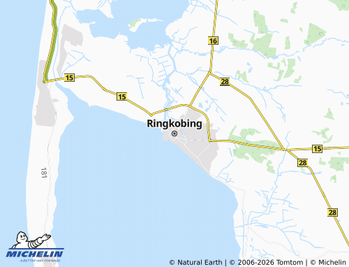 MICHELIN-Landkarte Ringköbing - ViaMichelin