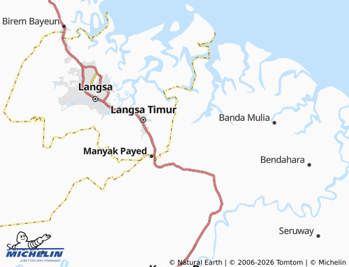 MICHELIN Seuneubok Pidie map - ViaMichelin