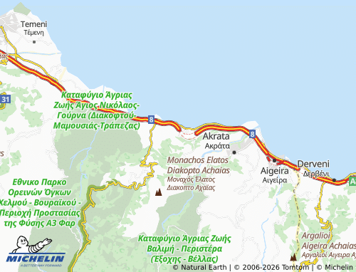 Carte MICHELIN Platanos - ViaMichelin