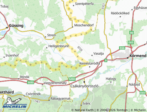 MICHELIN Luising map - ViaMichelin