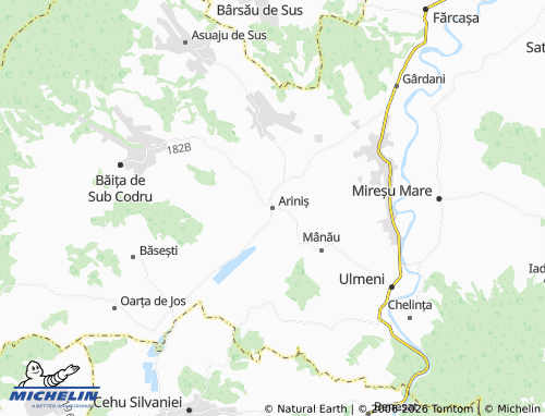 Kaart MICHELIN Ariniș - ViaMichelin