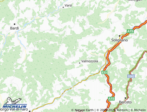 MICHELIN Pieve di Gusaliggio map - ViaMichelin
