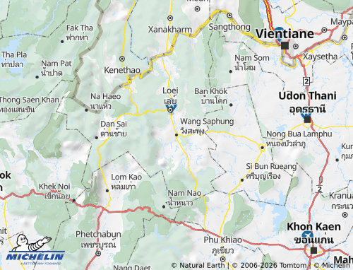 Mapa MICHELIN Amphoe Wang Saphung - ViaMichelin