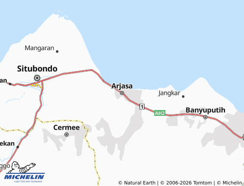 MICHELIN Arjasa map - ViaMichelin