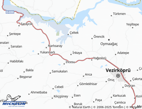 MICHELIN İnkaya map - ViaMichelin