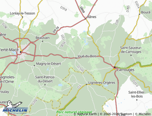 MICHELIN Joué-du-Bois map - ViaMichelin