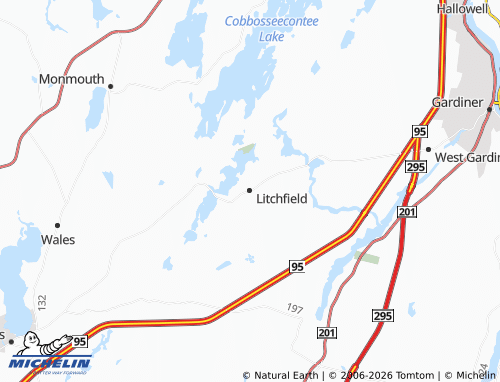 Mappa MICHELIN Litchfield - ViaMichelin