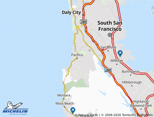 Mapa MICHELIN Pacifica - ViaMichelin
