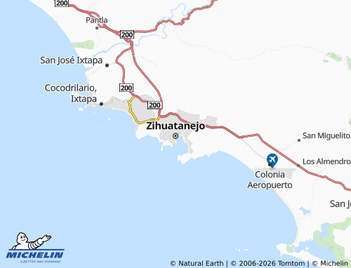 Mappa MICHELIN Zihuatanejo Centro - ViaMichelin