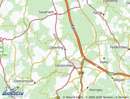 MICHELIN Otterfing map - ViaMichelin