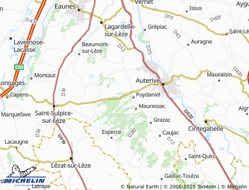 MICHELIN Lagrâce-Dieu map - ViaMichelin