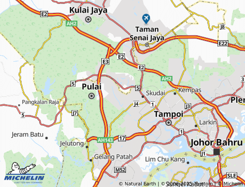 MICHELIN Taman Universiti map - ViaMichelin