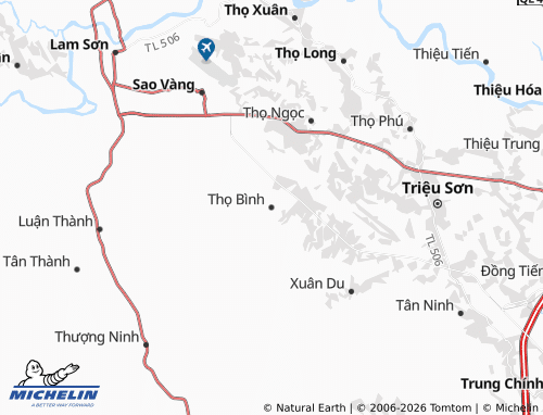 Mapa MICHELIN Thọ Bình - ViaMichelin