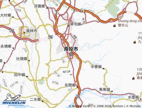 Mappa MICHELIN nan tou shi - ViaMichelin