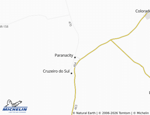 Mapa MICHELIN Paranacity - ViaMichelin