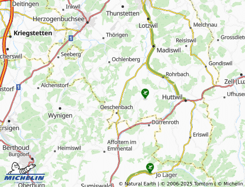 MICHELIN Hofen map - ViaMichelin