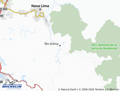 Mapa MICHELIN Rio Acima - ViaMichelin