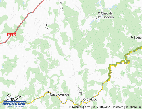 MICHELIN Retizós (Santa María Madanela) map - ViaMichelin