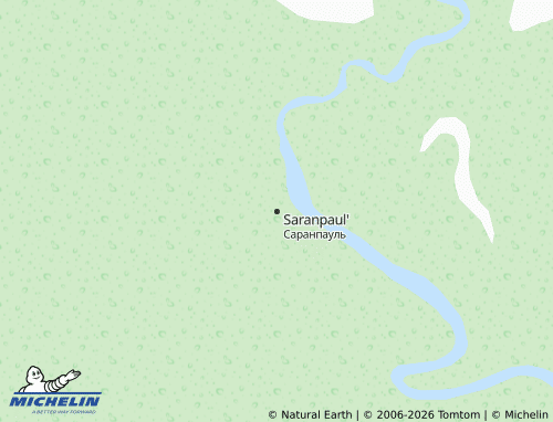 MICHELIN-Landkarte Saranpaul' - ViaMichelin