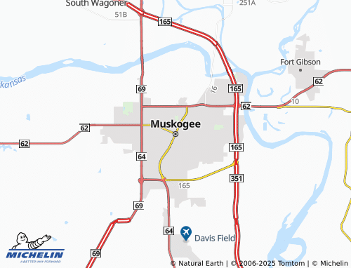 MICHELIN Muskogee map - ViaMichelin