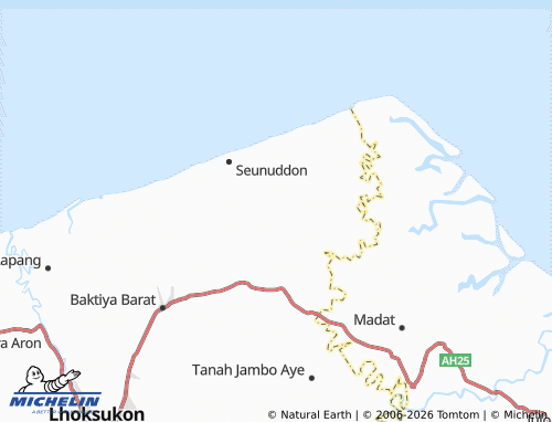MICHELIN Tanjong Dama map - ViaMichelin