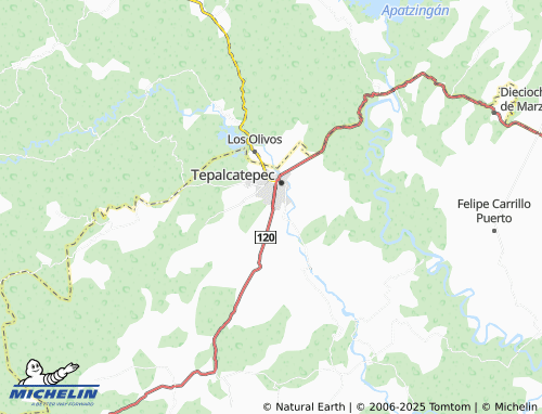 MICHELIN Colonia Los Mangos map - ViaMichelin