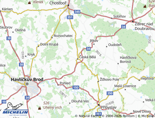 Mappa MICHELIN Česká Bělá - ViaMichelin