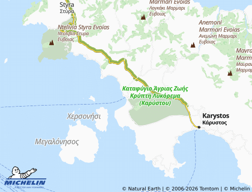 MICHELIN Marmari map - ViaMichelin