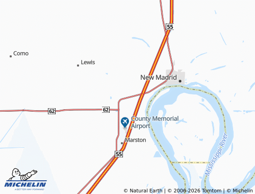 Mapa MICHELIN Howardville - ViaMichelin