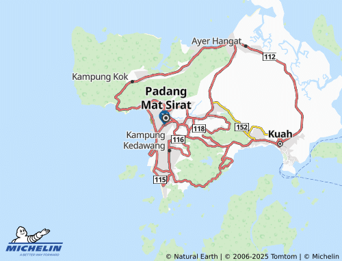 MICHELIN Kampung Darat map - ViaMichelin