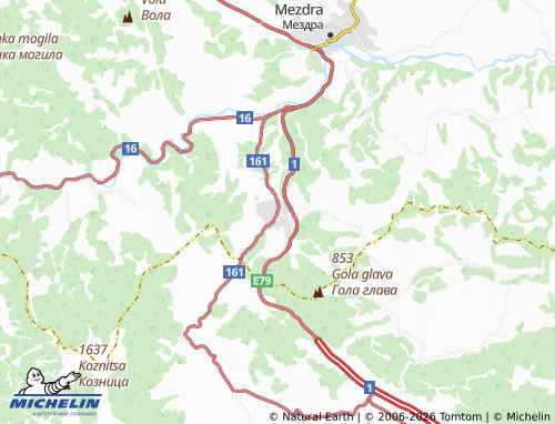 MICHELIN Lyutidol map - ViaMichelin