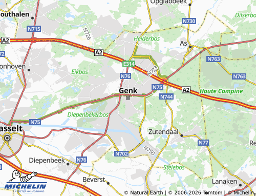 Mappa MICHELIN Genk - ViaMichelin